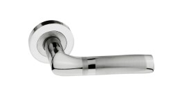 Tiviti Door Handle Turkuaz Model, Rosette, Satin - Tiviti