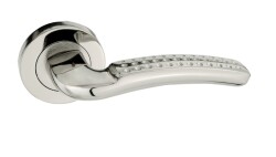 Tiviti Door Handle Yakut Model, Room, Rosette, Satin - Tiviti