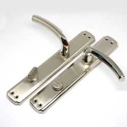 Tiviti Door Handle Yakut Model, WC, Mirrored, Satin - Tiviti