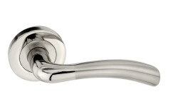 Tiviti Door Handle Yeşim Model, WC, Rosette, Satin - Tiviti