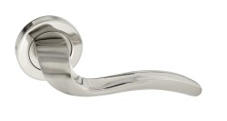 Tiviti Door Knob Diamond Room Round Rosette Nickel Satin - Tiviti