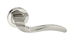 Tiviti Door Knob Diamond Yale Round Rosette Nickel Satin - Tiviti