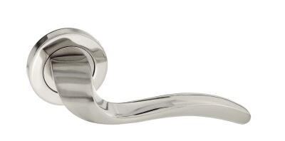 Tiviti Door Knob Diamond Yale Round Rosette Nickel Satin - 1