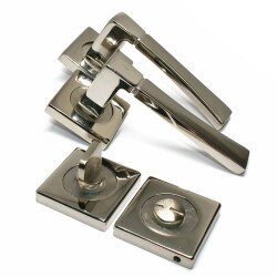 Tiviti Kapı Kolu Tuğra Wc Kare Rozet Nikel - Tiviti