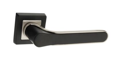 Tiviti Door Handle Zirve Model, Square Rosette, Chrome Black - 1