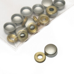 Tiviti Screw Closure 13mm Satin 1Pack: 10 Pieces - Tiviti