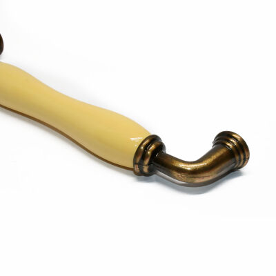 Tomurcuk Porcelain Handle 128 Brushed Antique Patternless Yellow - 2