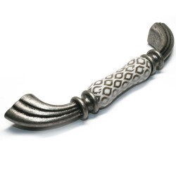 Tomurcuk Porcelain Handle 128 Silver Pattern 458 Plated Pattern - 3