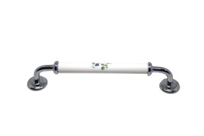 Tomurcuk Porcelain Handle 160 Chrome Pattern - 1