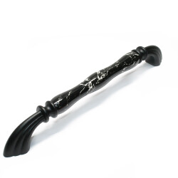 Tomurcuk Porcelain Handle 192 Black Pattern Plating Pattern - 2
