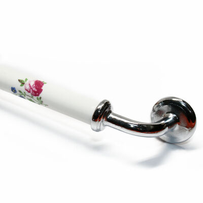 Tomurcuk Porcelain Handle 128 Chrome Pattern - 2