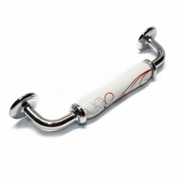 Tomurcuk Porselen Kulp 128mm Krom Desen (1025) - 2