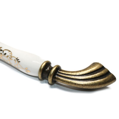 Tomurcuk Porselen Kulp 160mm Antik Desen Yaldızlı - 2