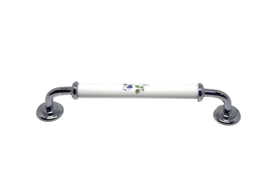 Tomurcuk Porselen Kulp 160mm Krom Desen
