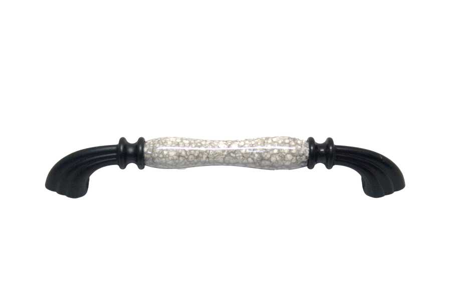 Tomurcuk Porselen Kulp 160mm Siyah Desensiz Lüster Füme