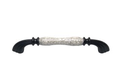 Tomurcuk Porselen Kulp 160mm Siyah Desensiz Lüster Füme - Tomurcuk
