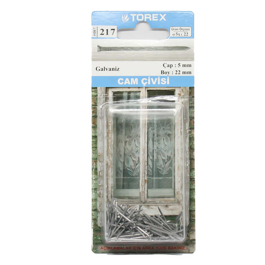 Torex Cam Çivisi 5x22 Mat - 1 Paket: 217 Adet