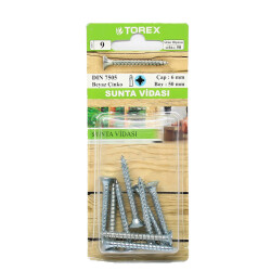 Torex Chipboard Screw 6x50 (1 Pack: 9 pcs) - Toros