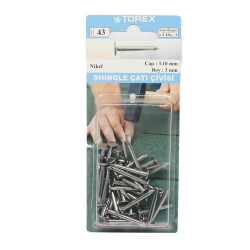 Torex Roofing Nail Shinele 3.10x3.0 Nickel 1Pack: 27 pcs - 1