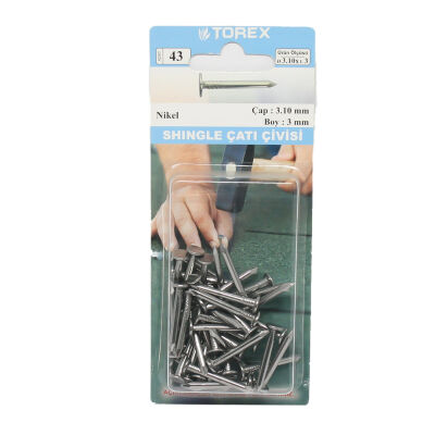 Torex Roofing Nail Shinele 3.10x3.0 Nickel 1Pack: 27 pcs - 1