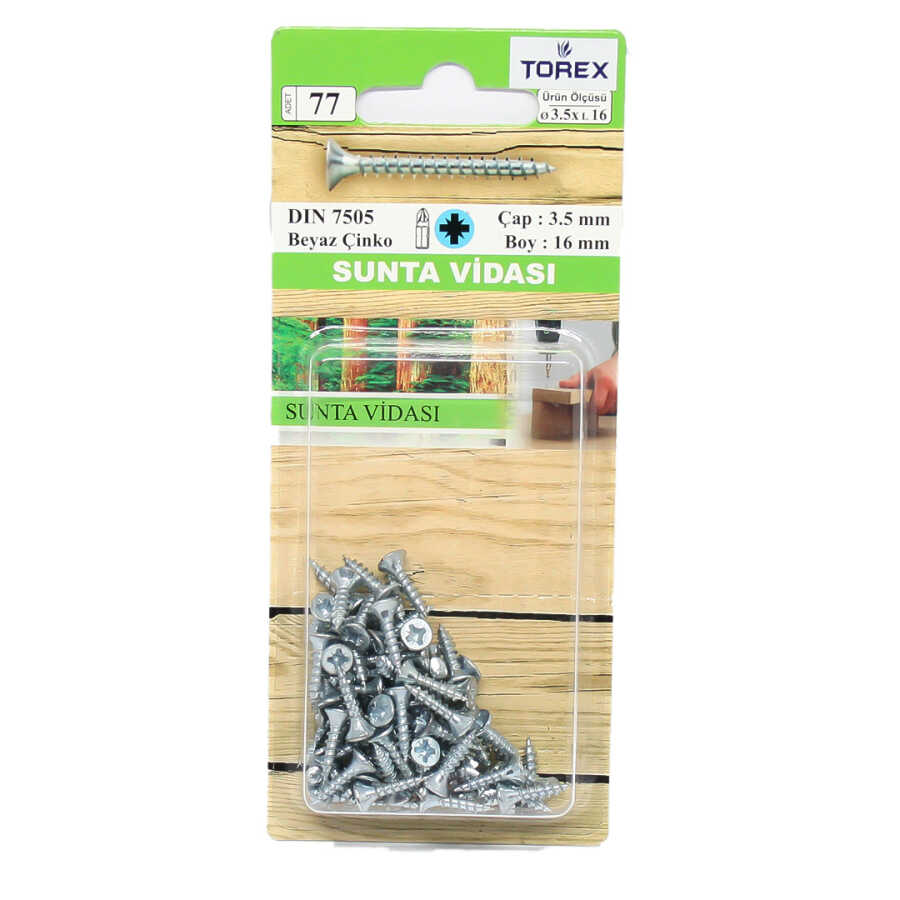 Torex Sunta Vidası 3.5 x 16 1 Paket: 48 adet