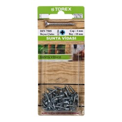 Torex Sunta Vidası 4x18 Dın 7505 (1 Paket: 31 adet) - 1