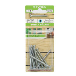Torex Sunta Vidası 5 x 60 1 Paket: 7 adet - Toros