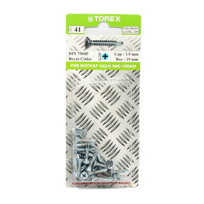 Torex Y.H.B.Self Drilling Screw 3.9X19 (1Pack: 25 Pieces - 1
