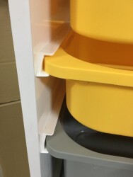 Toy Cabinet Rail Storage Box Rail 29 Cm White - 4