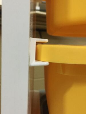 Toy Cabinet Rail Storage Box Rail 29 Cm White - 5