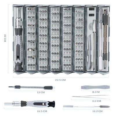 Uf-Tools Magnetic Precision Screwdriver Set 126 Pieces CRV Steel - 5