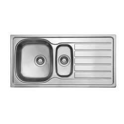 Ukinox Eviye Hypnos 100 1.5 Göz Paslanmaz Sağ 100x50 - Ukinox