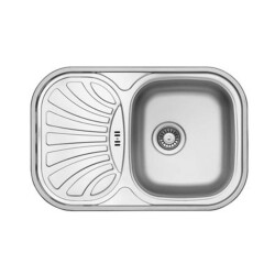 Ukinox Sink Galant 70 Decorated Countertop Left E345 - Ukinox