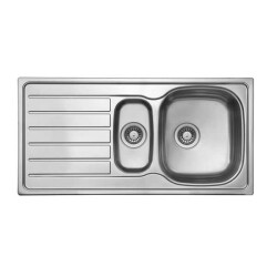 Ukinox Sink Hypnos 100 1.5 Bowl Stainless Left 100x50 - Ukinox