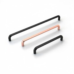 Umut Kulp 395 Series Matte Black Furniture Handle 224mm - 1