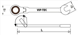 Vip-Tec Combination Wrench Ratchet 11Mm - 2