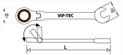 Vip-Tec Combination Wrench Ratchet 12Mm - 2