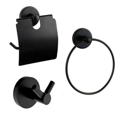 Vivus Dolce Bathroom Set 3 Pieces Black - Vivus