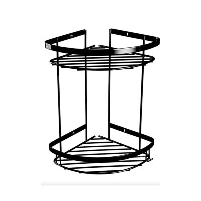 Vivus Stainless Two-tier Shampoo Rack - 19x19 cm Black - 1