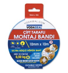 Vodaseal Çift Taraflı Montaj Bandı 10mmx10Mt - Vodaseal