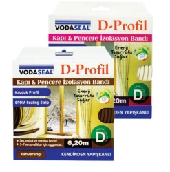 Vodaseal Kapı Pencere Bandı D Profil Beyaz 3.7mm - Vodaseal