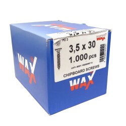Wax Chipboard Screw 3.5X30 (1000 Pieces) - Wax