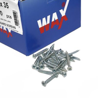 Wax Chipboard Screw 4.0X35 (500 Pieces) - 2