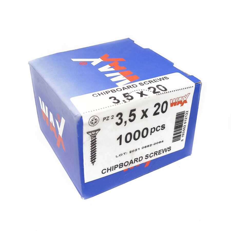 Wax Sunta Vidası 3.5x20 (1000 Adet)