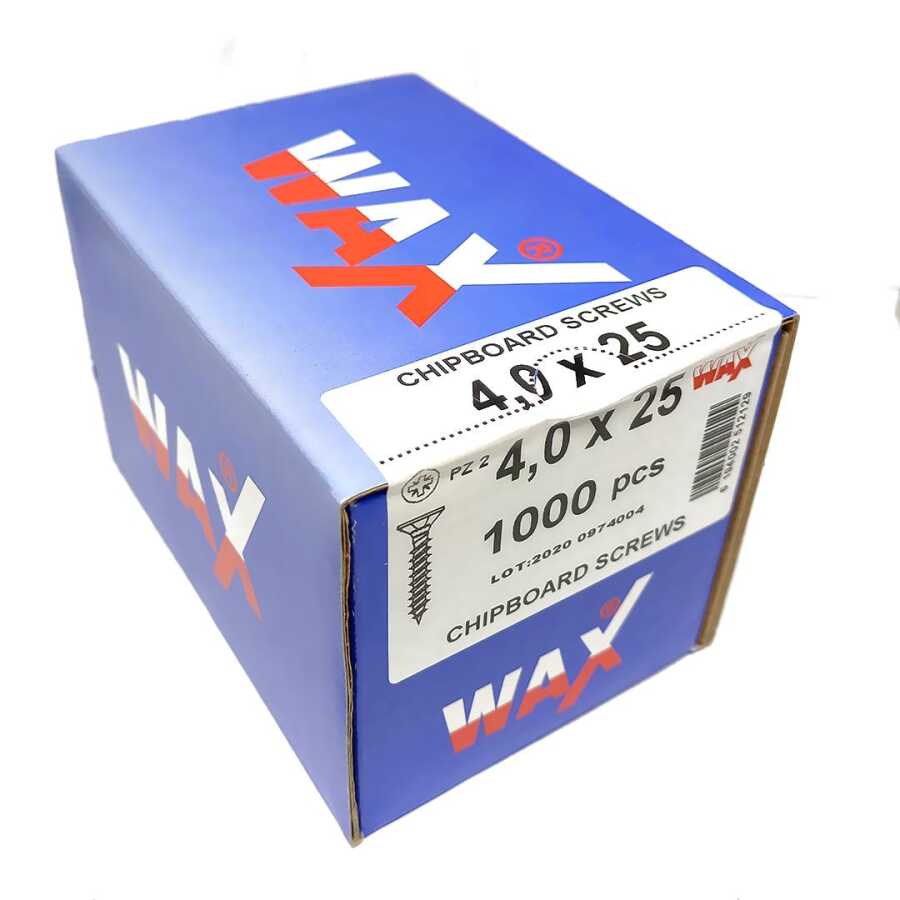Wax Sunta Vidası 4.0x25 (1000 Adet)